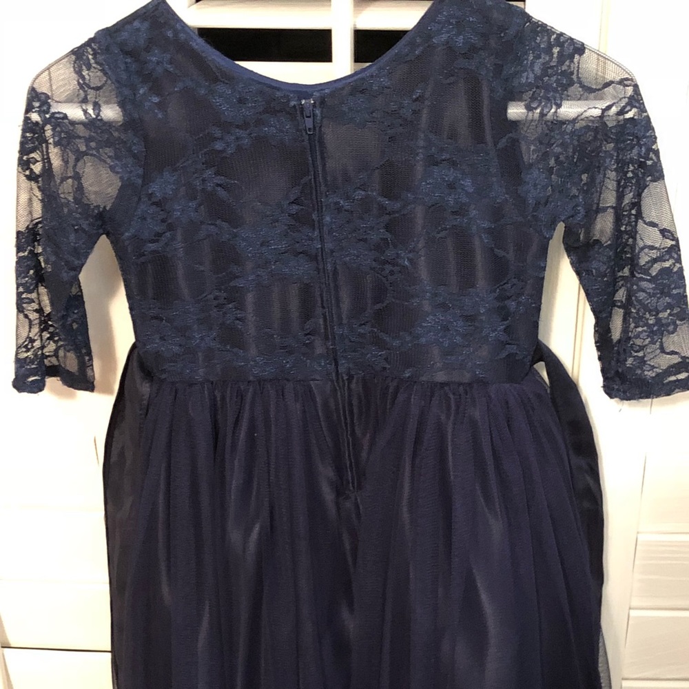 Girls navy blue dress size 7